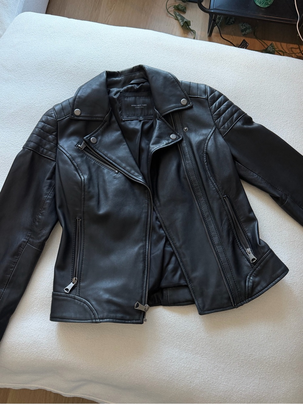 Marc Jacobs 100% genuine leather moto jacket